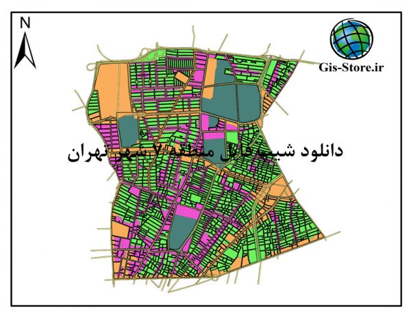شیپ فایل منطقه 7 شهر تهران